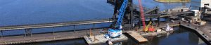 Barge mounted cranes, Crofton Crane Rental & Rigging, Portsmouth, VA