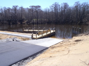 Hercules Boat Ramp, Courtesy Pier, and Parking lot