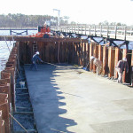 Construction and Installation of boat ramp, pier, and mooring bollards