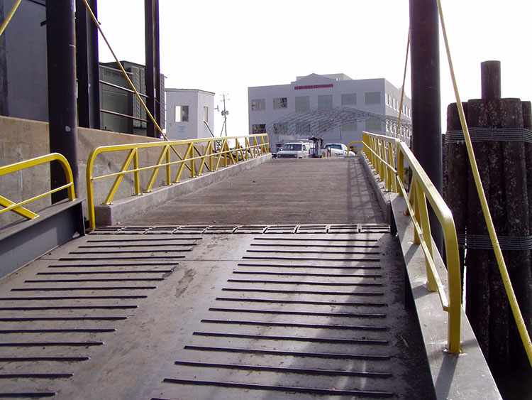 dry dock access concrete bridge and ramp - crofton industries