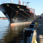 Removal and replacement of 1100 lf of timber pile and timber chock fender system. Resurfacing concrete facia and installation of new Ultra High Molecular Weight Polyethylene ship fender panels.