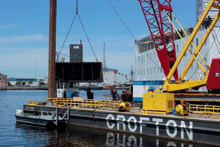 Cofferdam for Hull Plate Removal