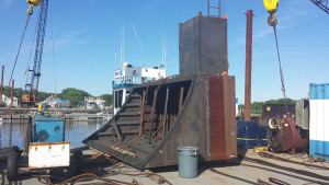 Cofferdam for Hull Plate Removal