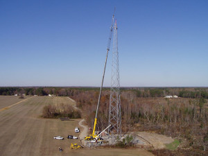 Suffolk Iron tower erection