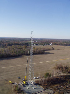 Suffolk Iron tower erection