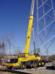 Suffolk Iron tower erection