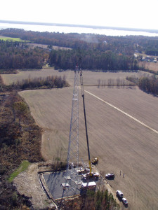 Suffolk Iron tower erection