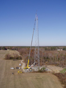 Suffolk Iron tower erection