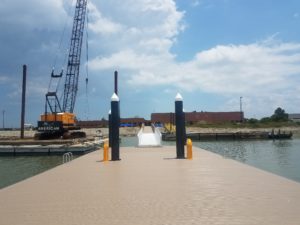 Crofton Construction builds new floating pier in Hampton, VA.