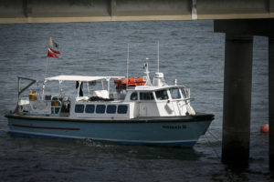 Crofton Diving performs salvage of tractor trailer off the the Chesapeake Bay Bridge Tunnel.