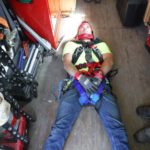 Crofton performs rescue simulation on 100' cofferdam at Conowingo Dam.